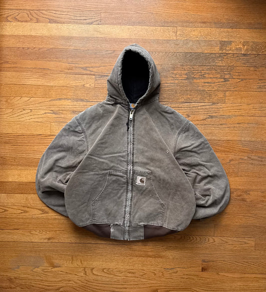 Faded Chestnut Brown Carhartt Active Jacket - Large