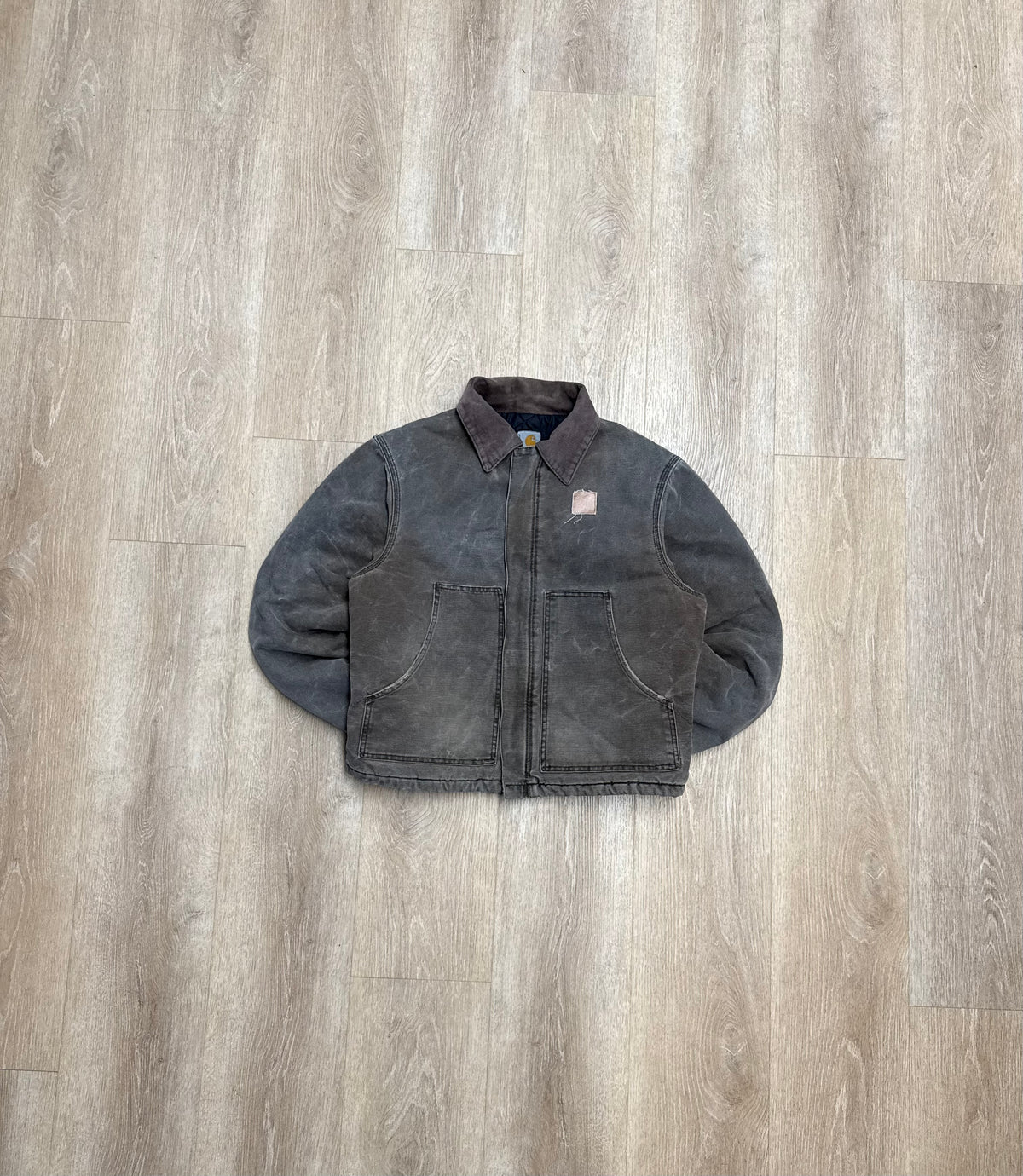Faded Chestnut Brown Carhartt Arctic Jacket - Boxy M-L