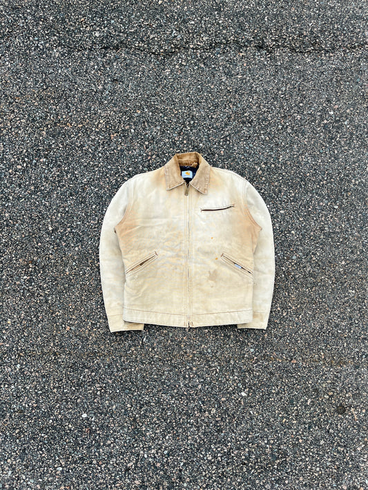 80 年代褪色棕色 Carhartt 底特律夹克 - 小码