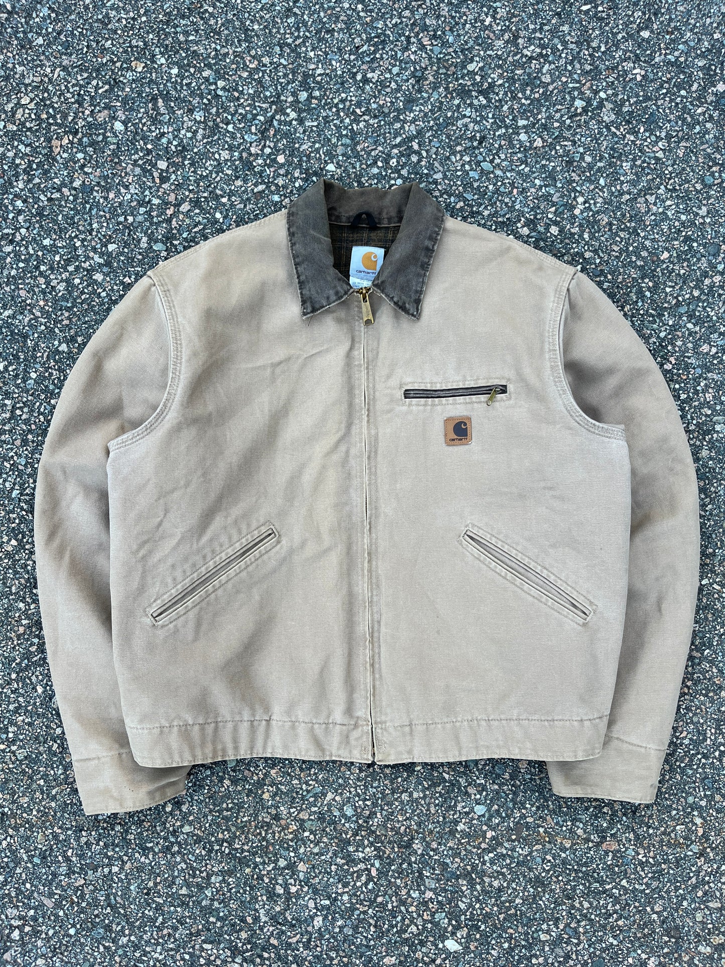 Faded Saddle Brown Carhartt Detroit Jacket - Boxy M-L