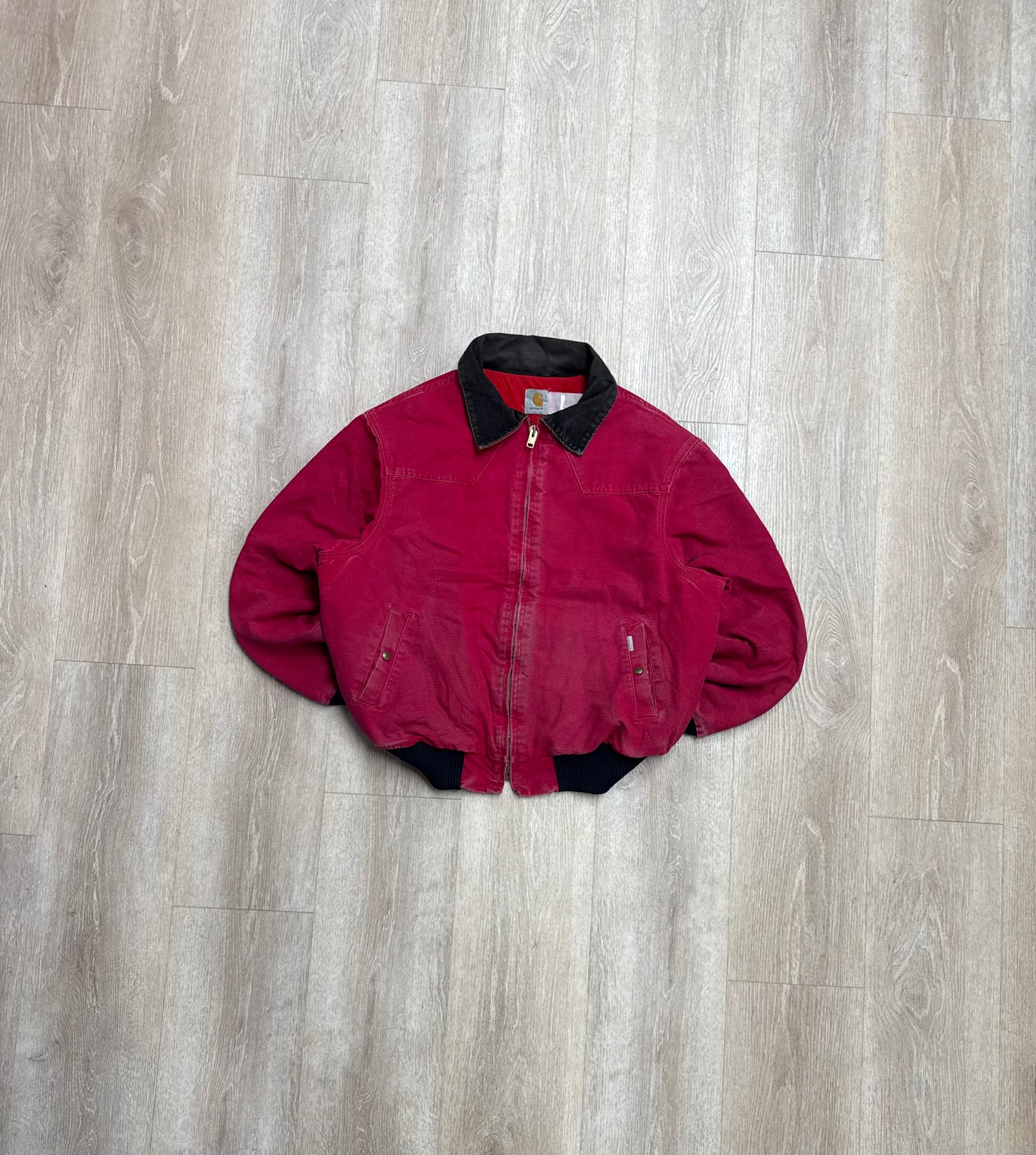 Faded Stawberry Red Carhartt Santa Fe Jacket - XL