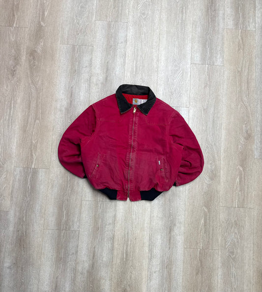 Faded Stawberry Red Carhartt Santa Fe Jacket - XL