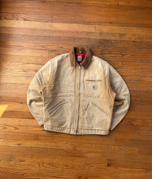 Faded Brown Carhartt Detroit Jacket - Boxy M-L