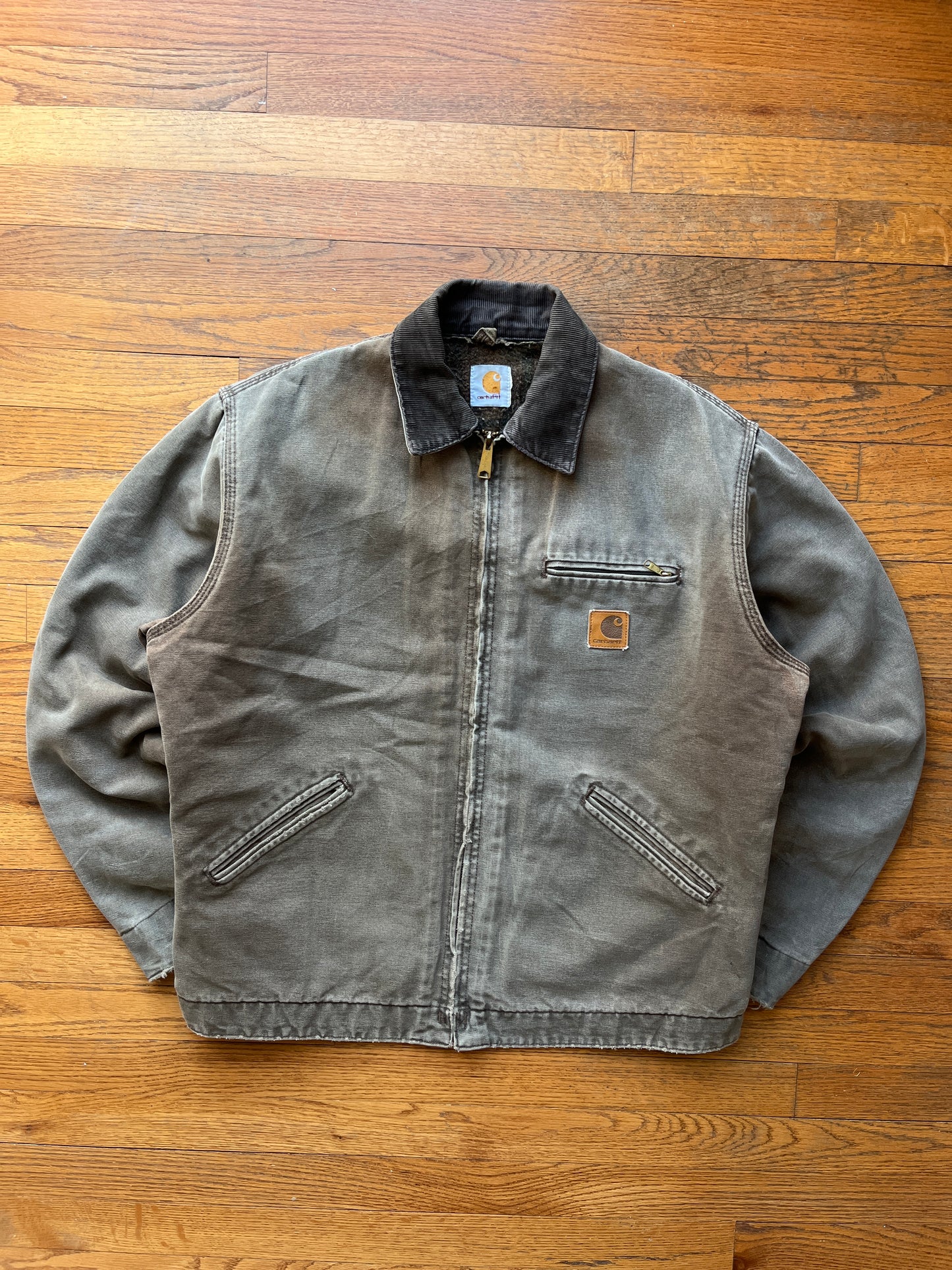 Faded Chestnut Brown Carhartt Detroit Jacket - Boxy L-XL