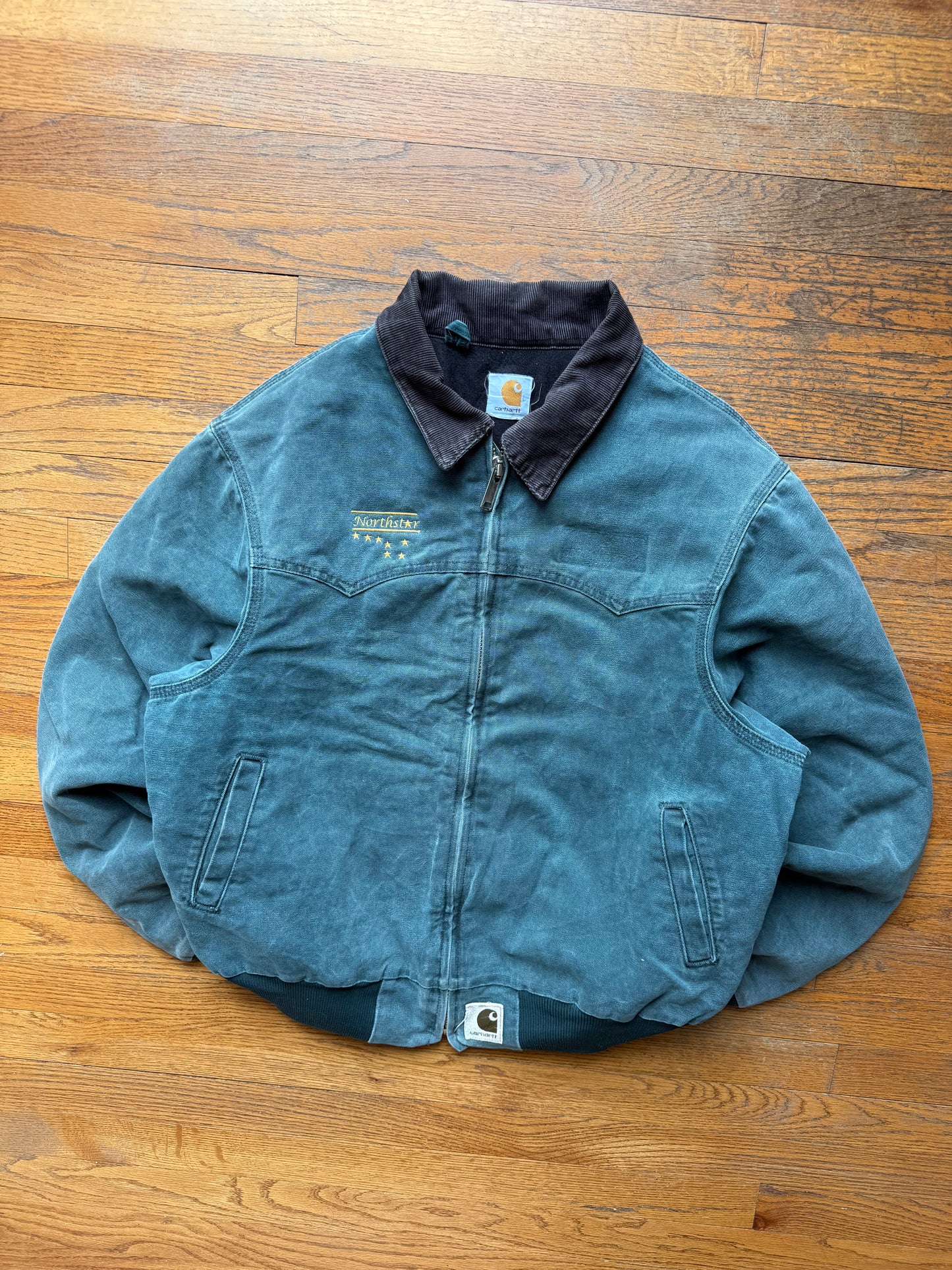 Faded Hunter Green Carhartt Santa Fe Jacket - Medium
