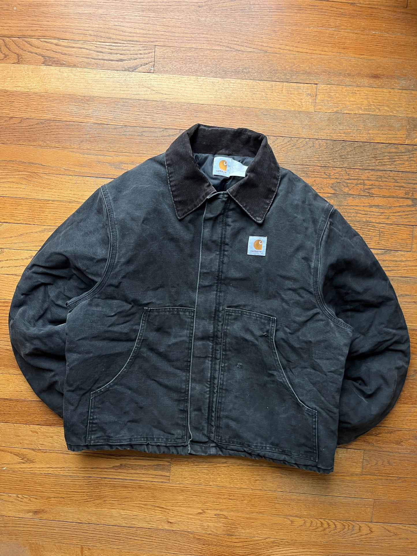 Faded Black Carhartt Arctic Jacket - Large