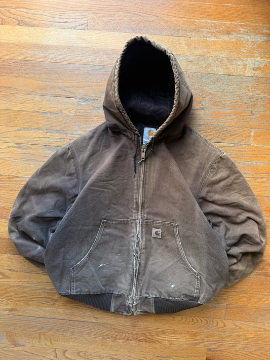 Faded Brown Carhartt Active Jacket - Large