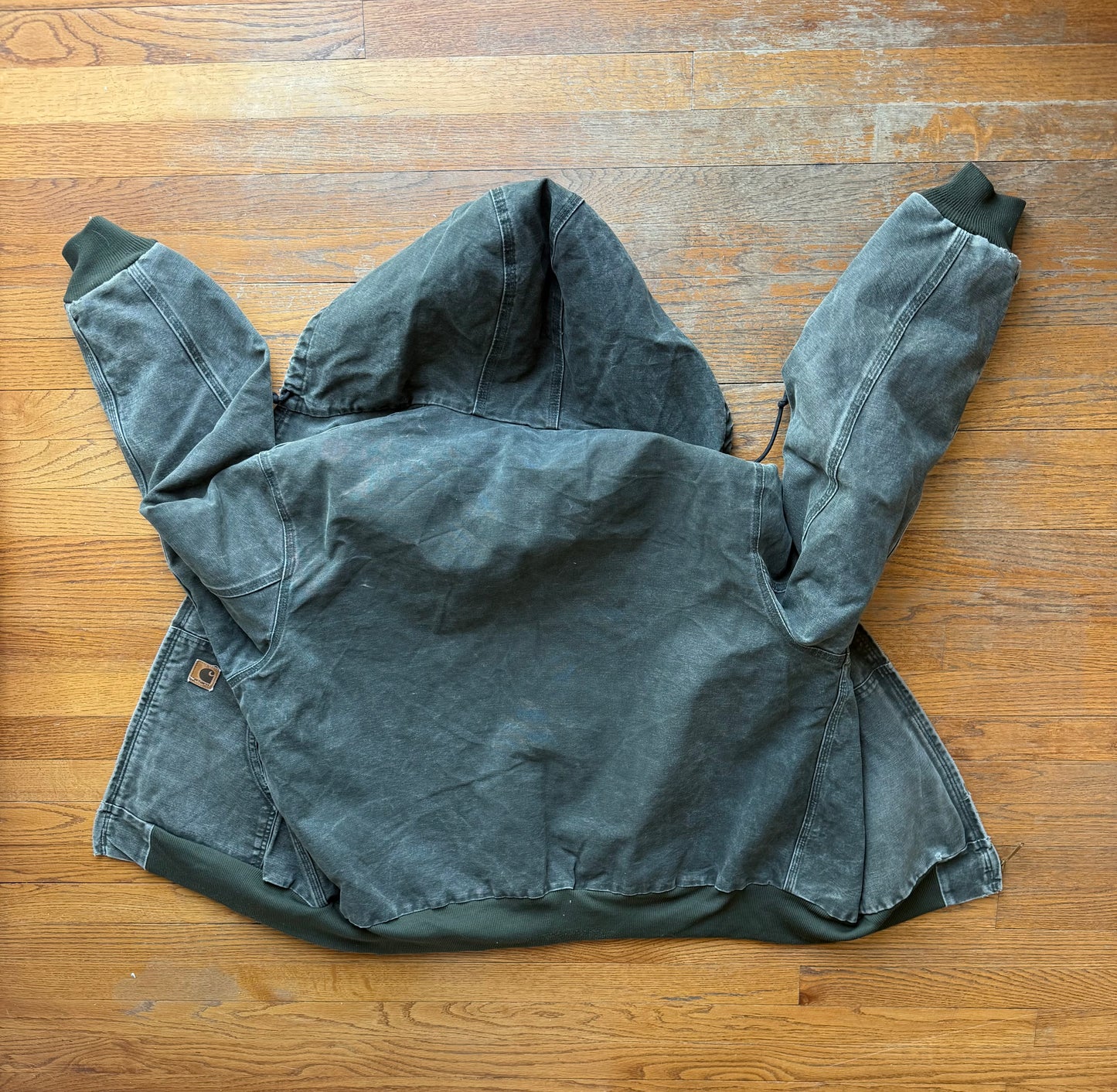 Faded Olive Green Carhartt Active Jacket - Boxy XL