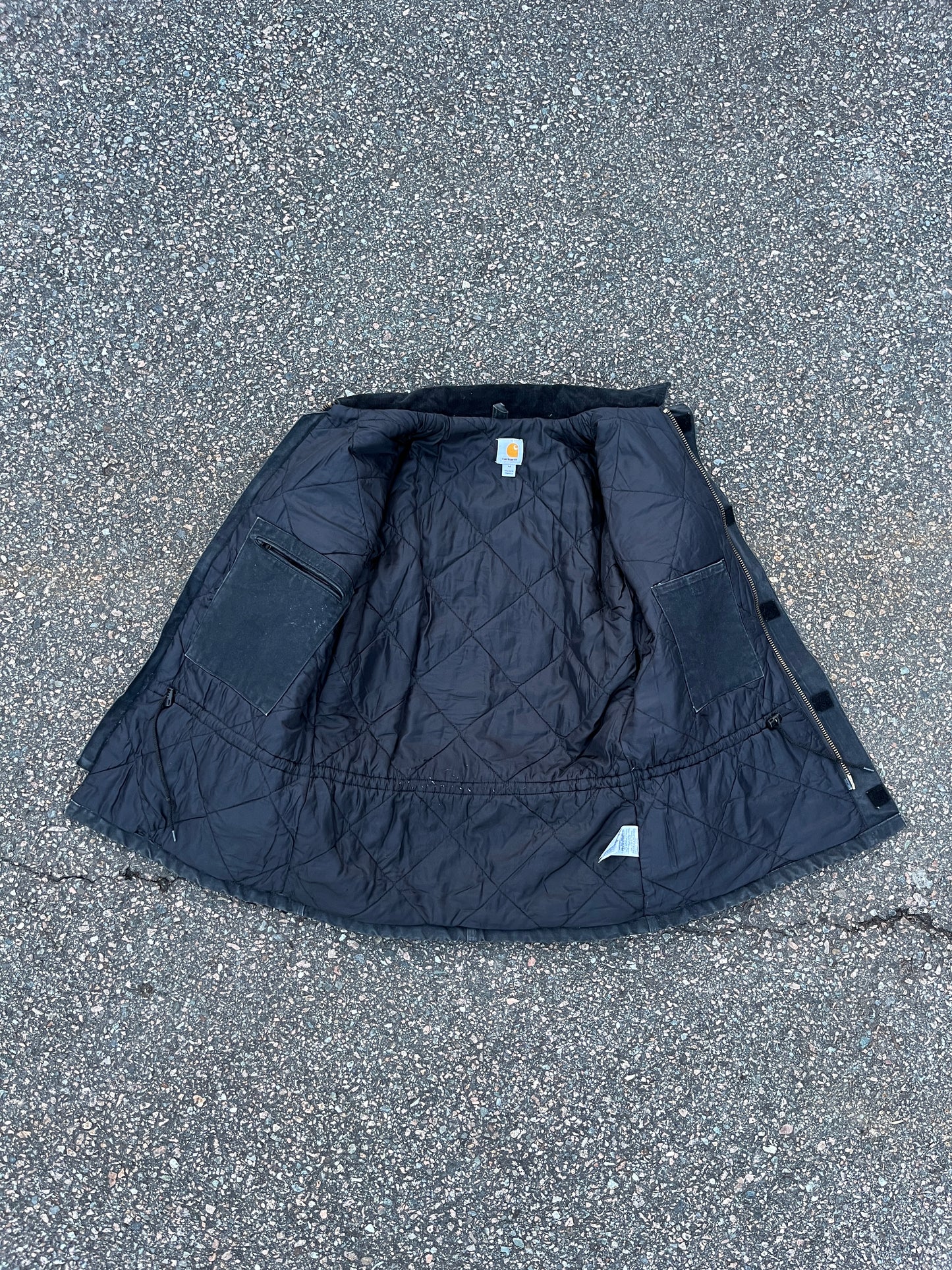 褪色黑色 Carhartt 北极风格夹克 - 中号