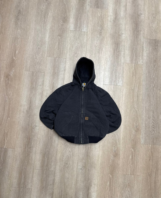 Faded Black Carhartt Active Jacket - Medium