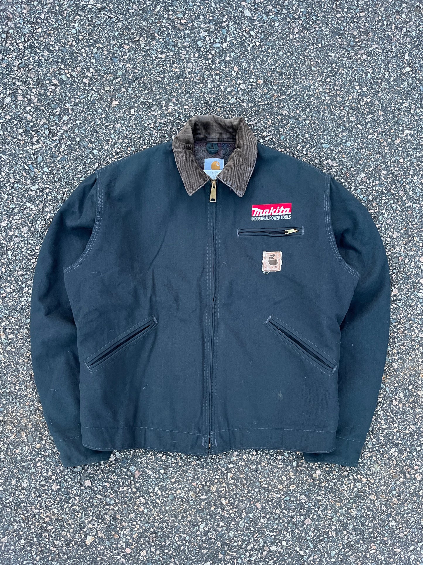 褪色炭黑色 Carhartt Detroit 夹克 - 中号