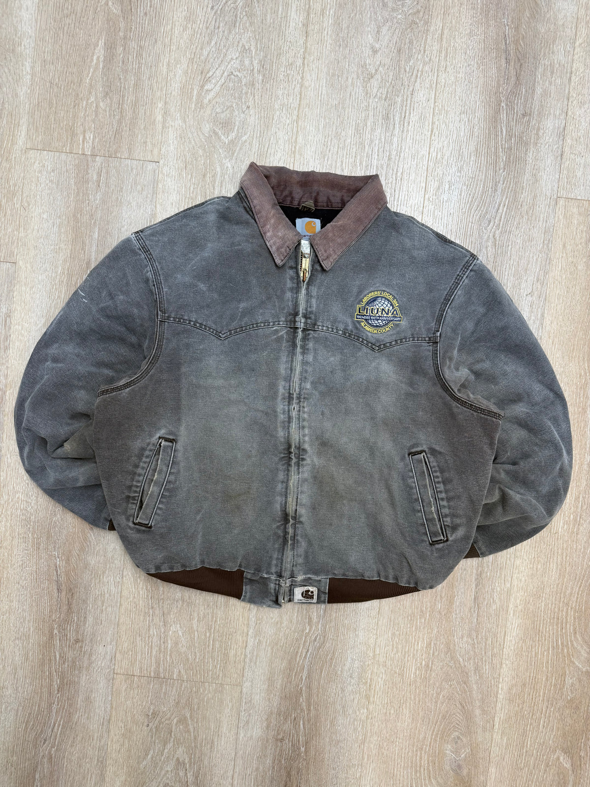 Faded Chestnut Brown Carhartt Santa Fe Jacket - Large