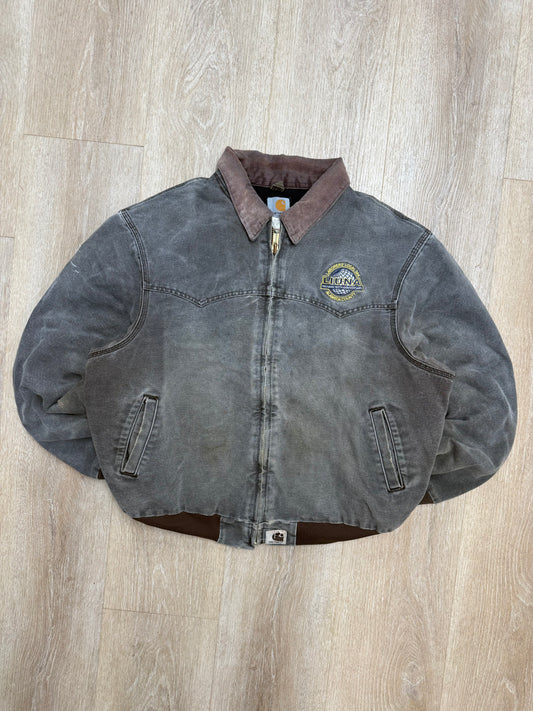 Faded Chestnut Brown Carhartt Santa Fe Jacket - Large