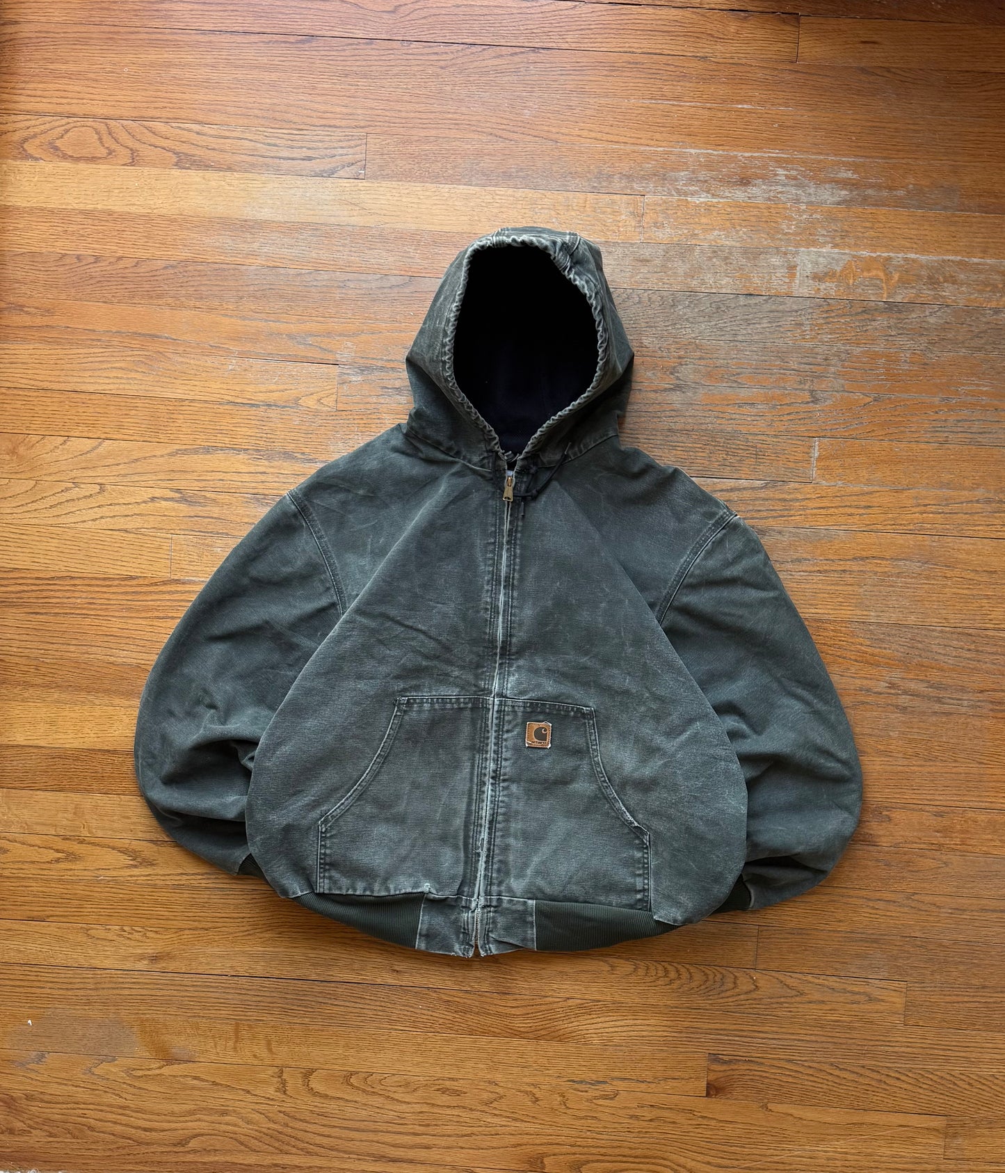 Faded Olive Green Carhartt Active Jacket - Boxy XL