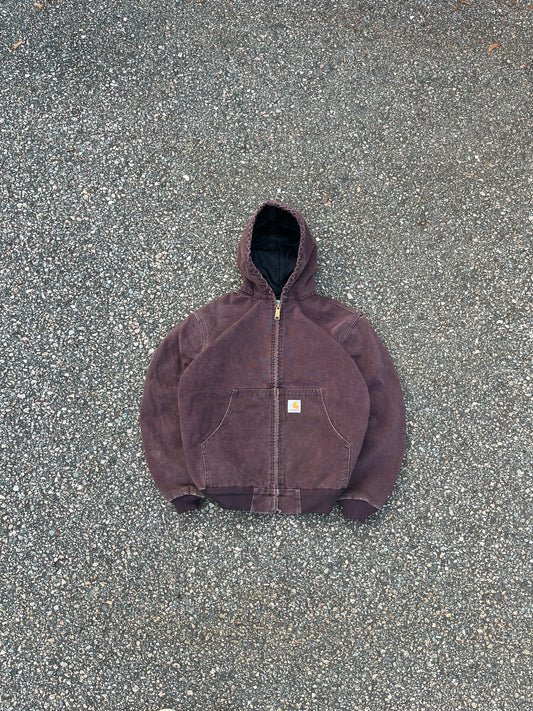 Faded Burgundy Carhartt Active Jacket - Fits XS-S