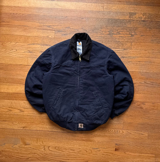 Faded Midnight Blue Carhartt Santa Fe Jacket - Medium