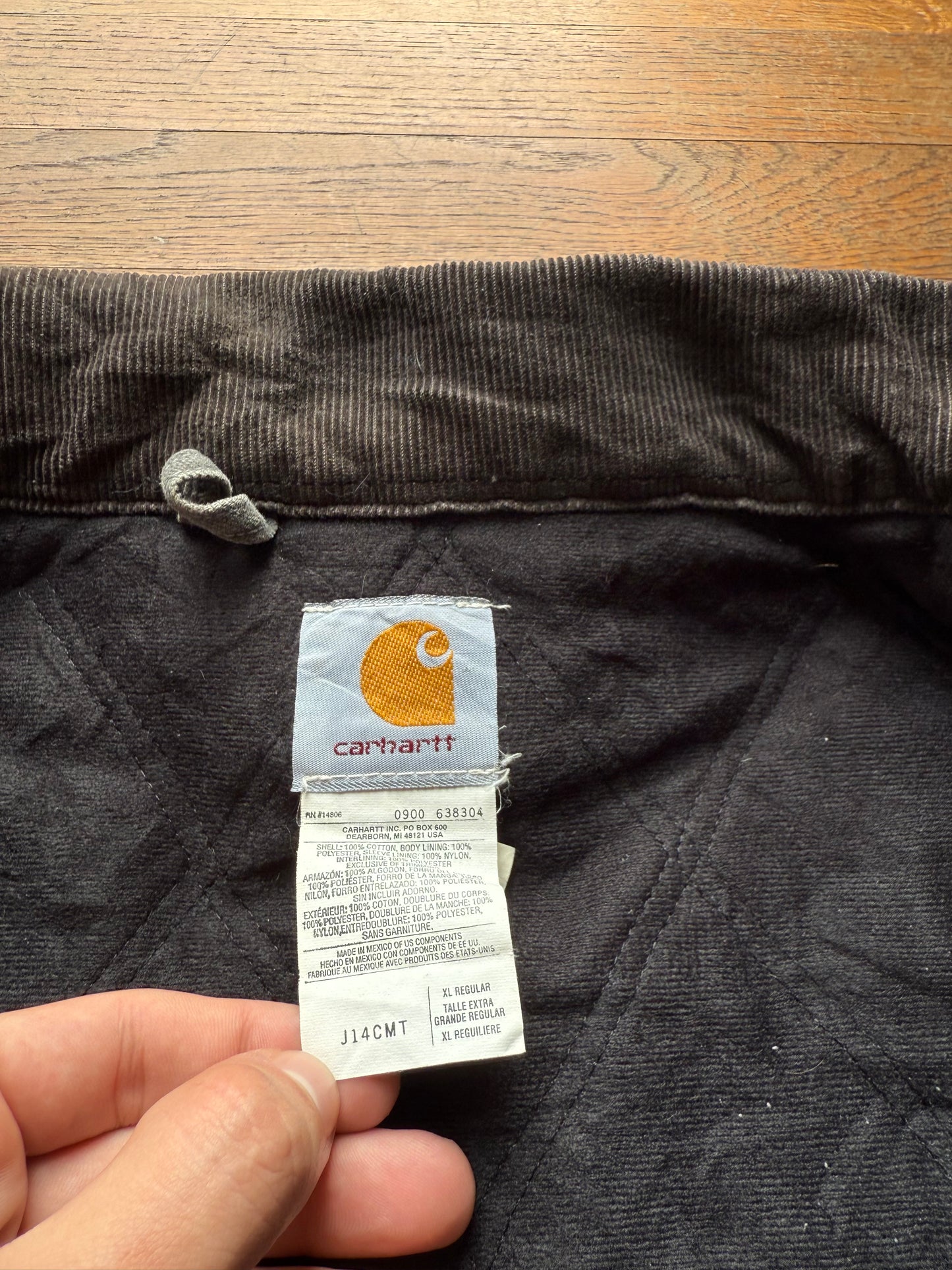 Faded Cement Grey Carhartt Santa Fe Jacket - Large