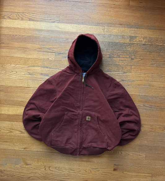 Faded Clay Red Carhartt Active Jacket - XL
