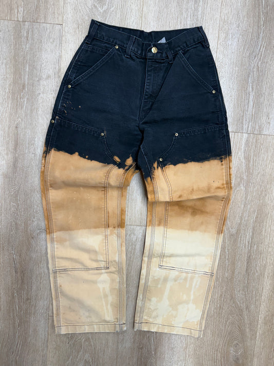 Faded and Dyed Carhartt Double Knee Pants - 26 x 27