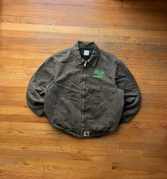 Lightweight Faded Timber Brown Carhartt Santa Fe Jacket - Fits L-XL