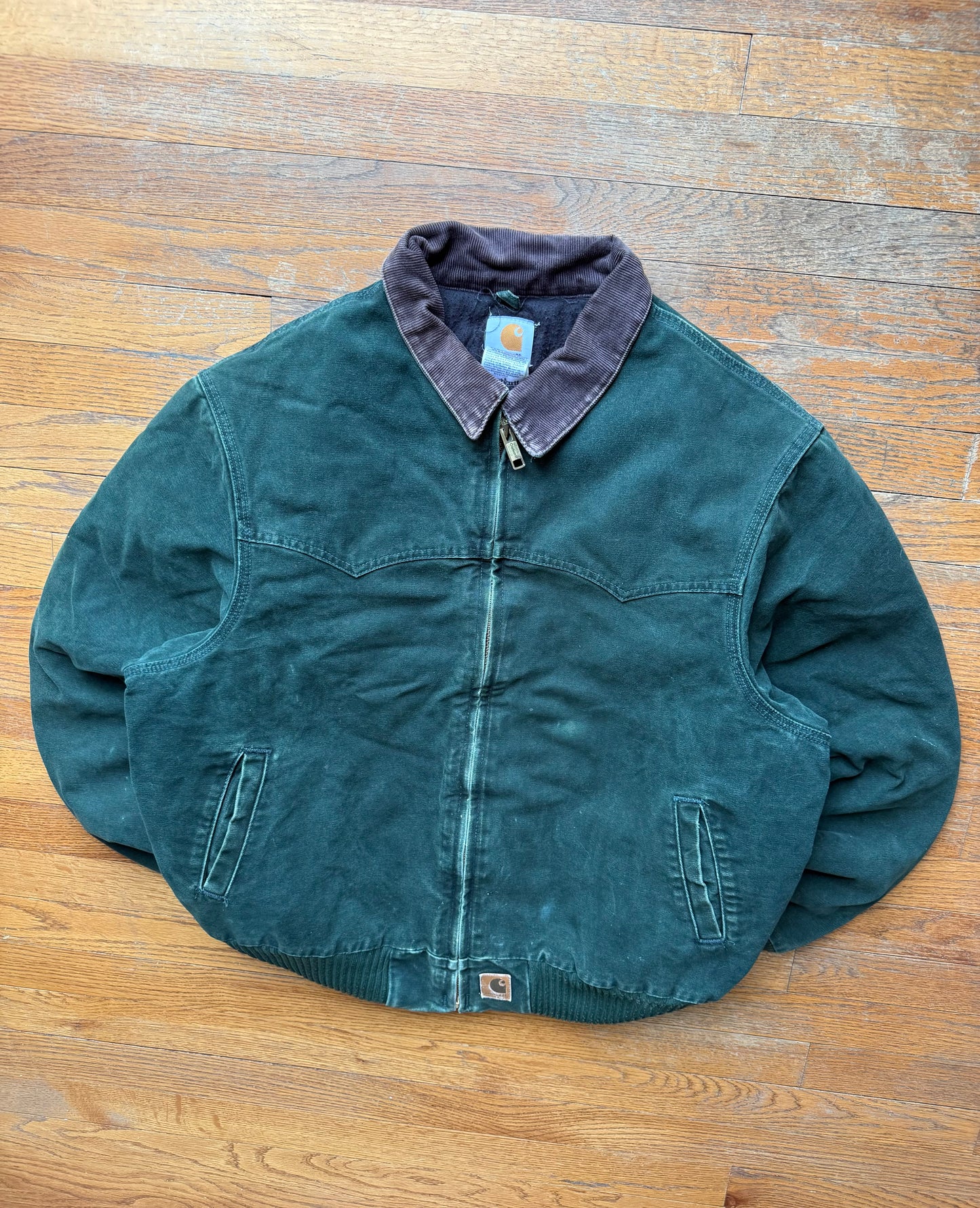 Faded Spruce Green Carhartt Santa Fe Jacket - Fits L-XL