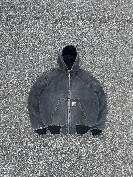 Faded n Distressed Onyx Carhartt Active 夹克 - Boxy Large