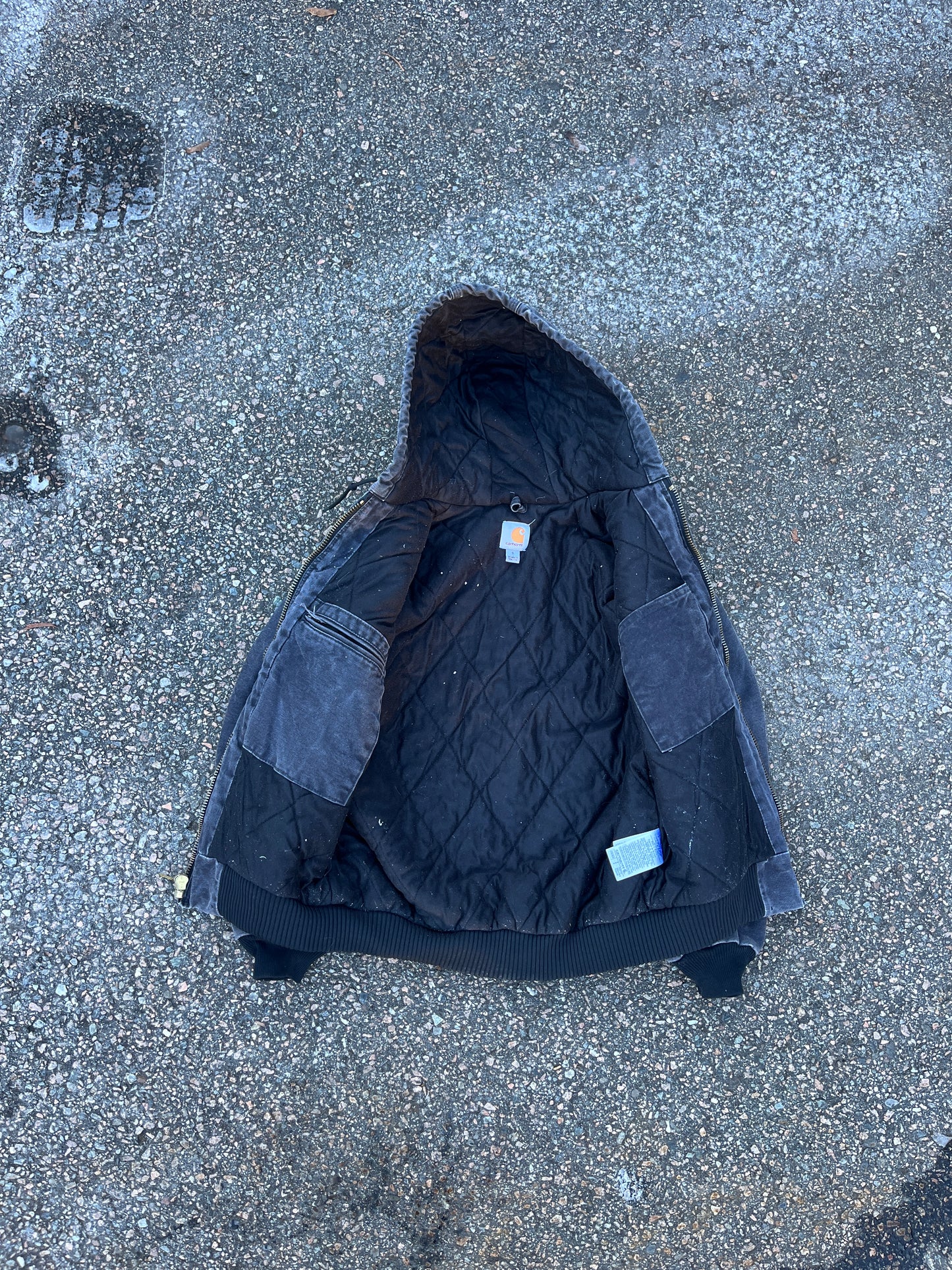 Faded Black Carhartt Active Jacket - Small