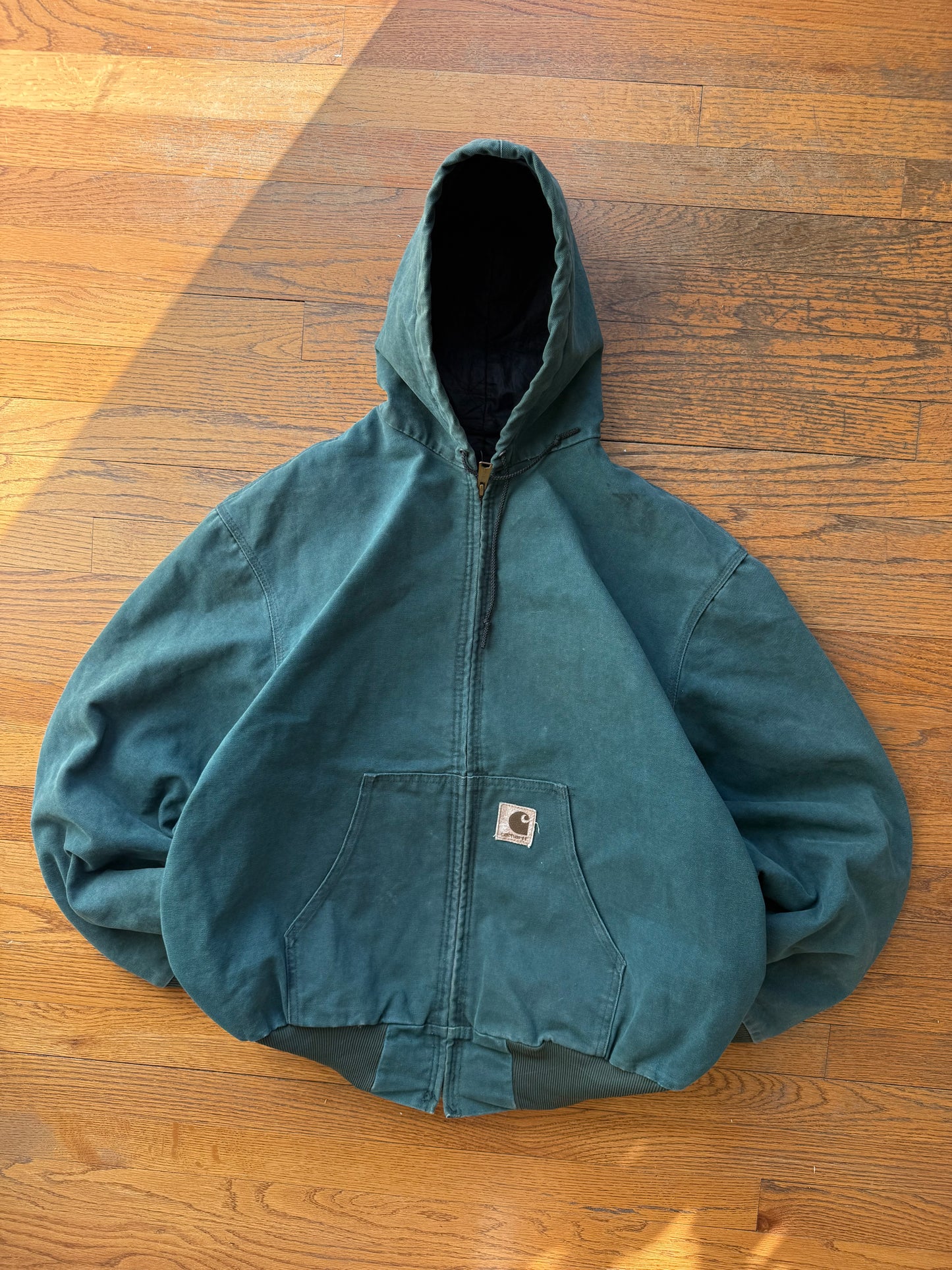 Faded Hunter Green Carhartt Active Jacket - Boxy Large