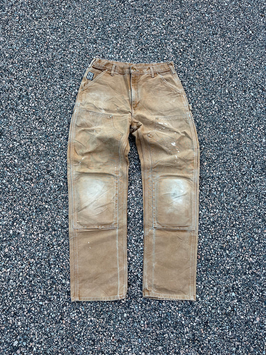 Faded Tan Carhartt Double Knee Pants - 32 x 33