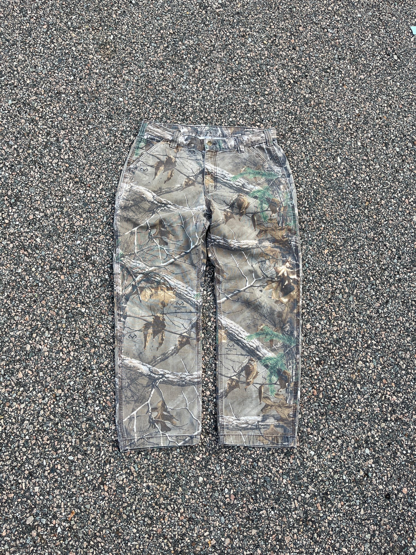 褪色 Realtree Carhartt 木匠裤 - 34 x 28