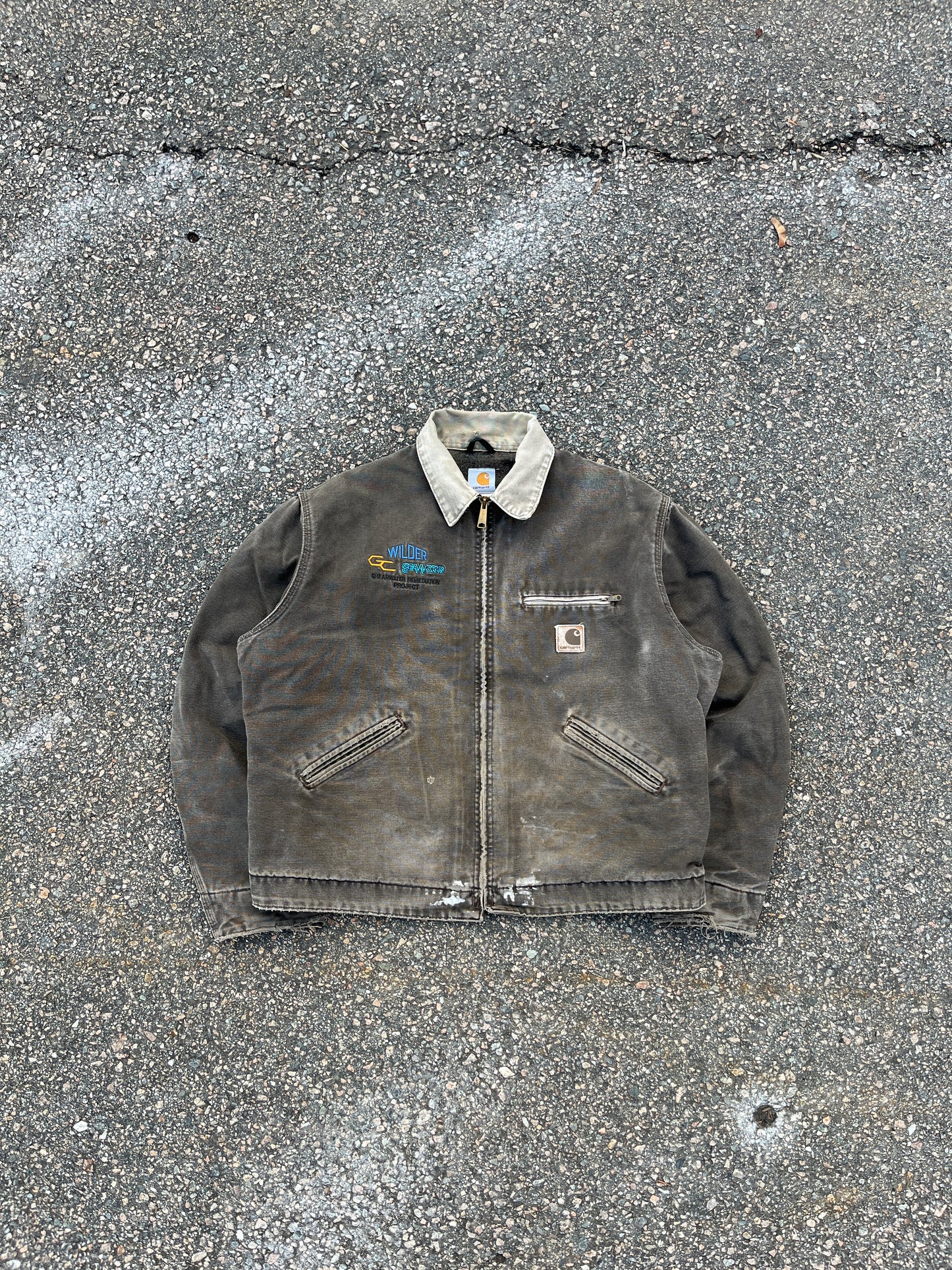 Faded Timber Brown Carhartt Detroit Jacket - Boxy Large