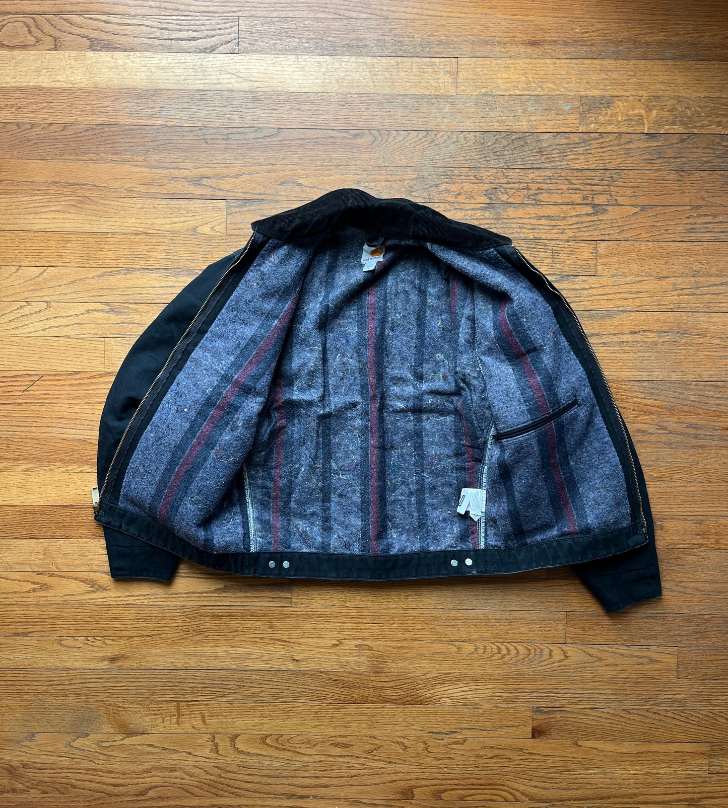 Faded Black Carhartt Detroit Jacket - Small