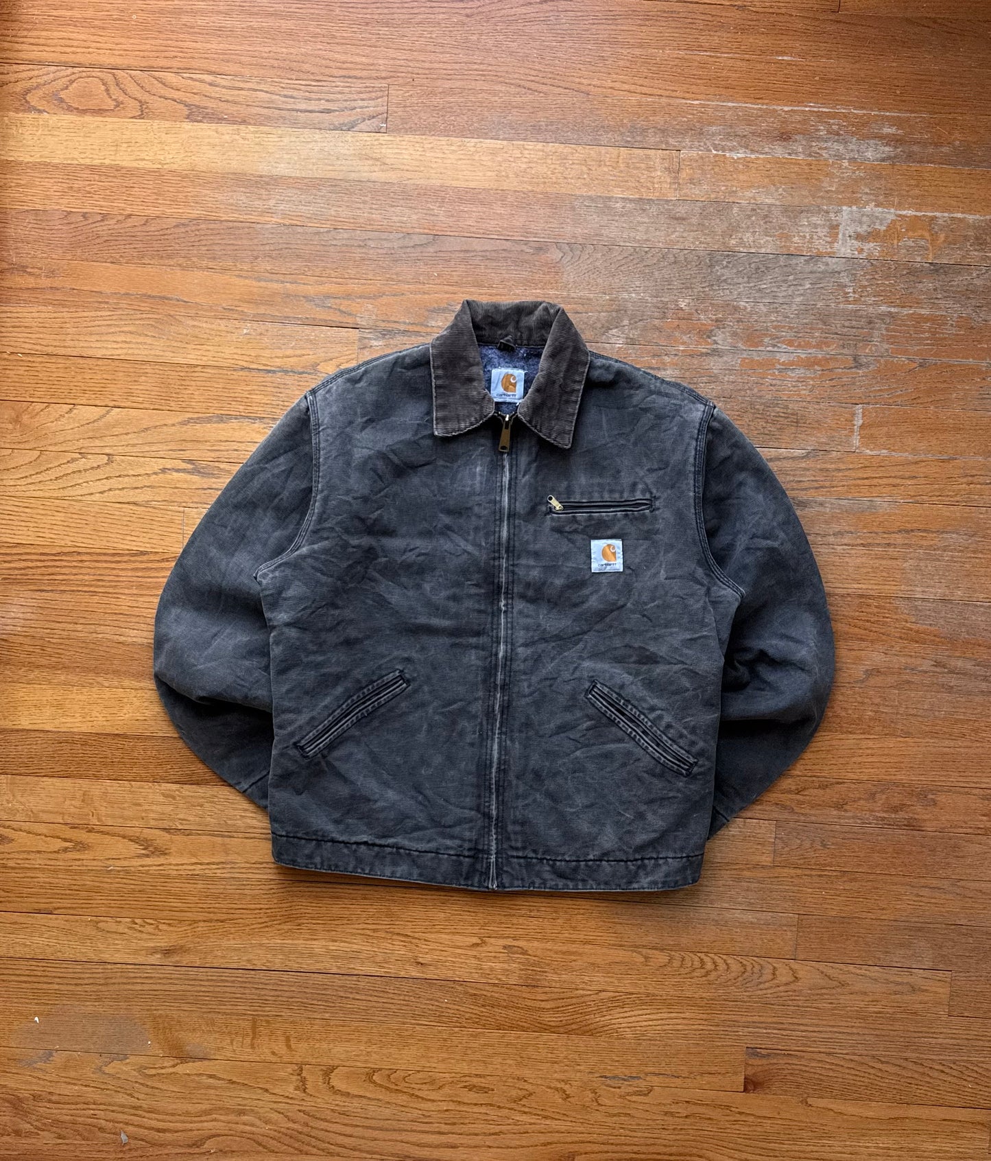 Faded Black Carhartt Detroit Jacket - Medium Tall