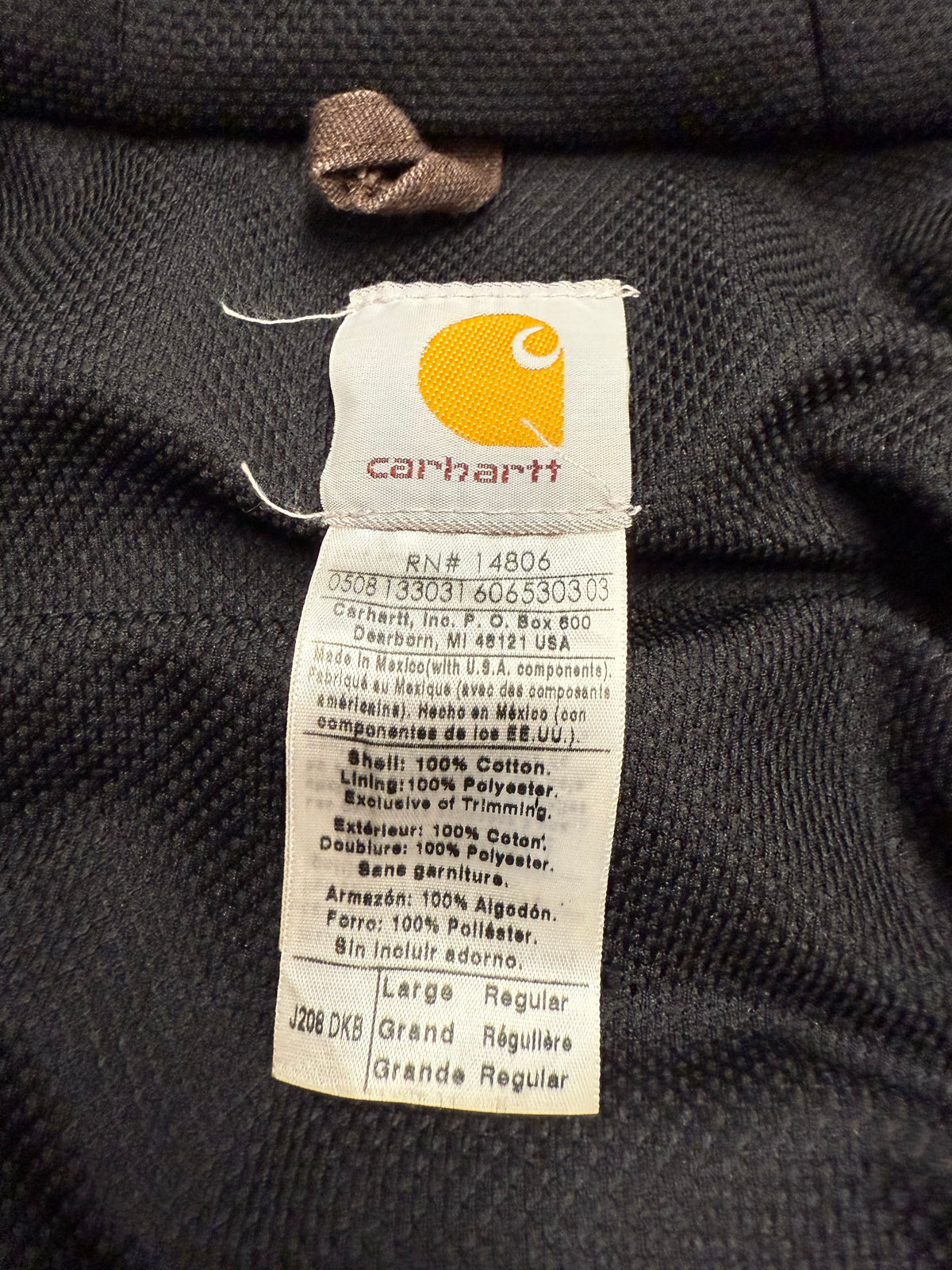 Faded Brown Carhartt Active Jacket - Boxy M-L