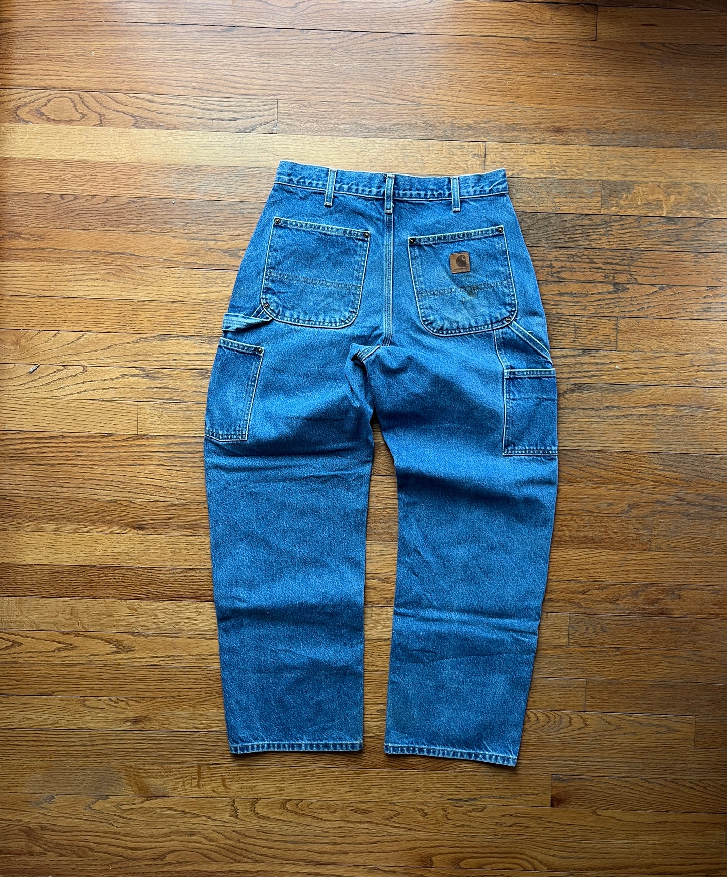 Faded Denim Carhartt Double Knee Pants - 31 x 29.5