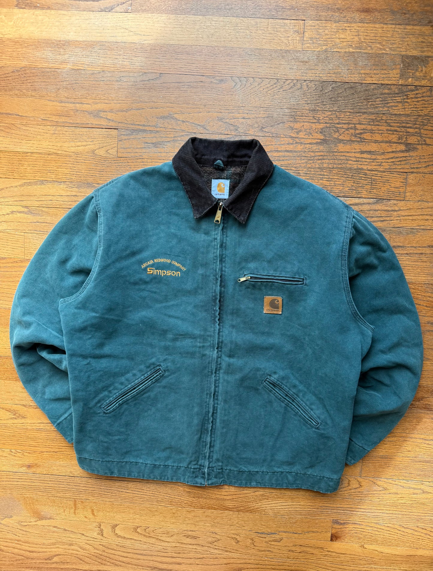 Faded Hunter Green Carhartt Detroit Jacket - Boxy XL-2XL