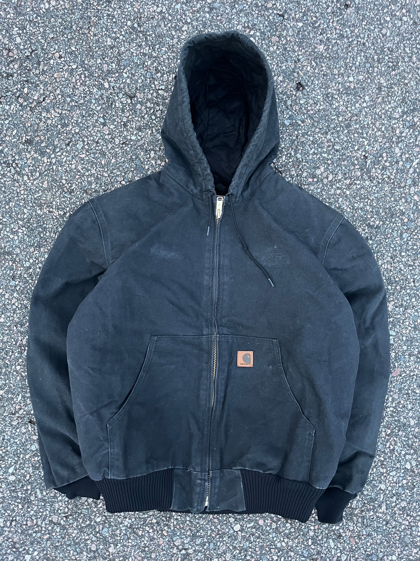 Faded Black Carhartt Active Jacket - Large