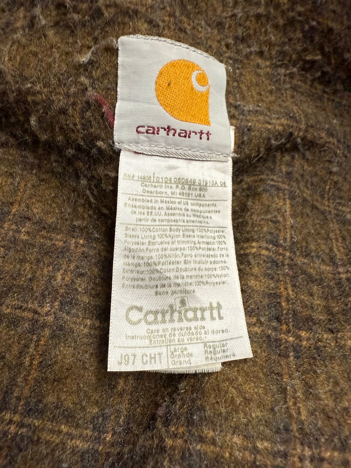 Faded Chestnut Brown Carhartt Detroit Jacket - Large