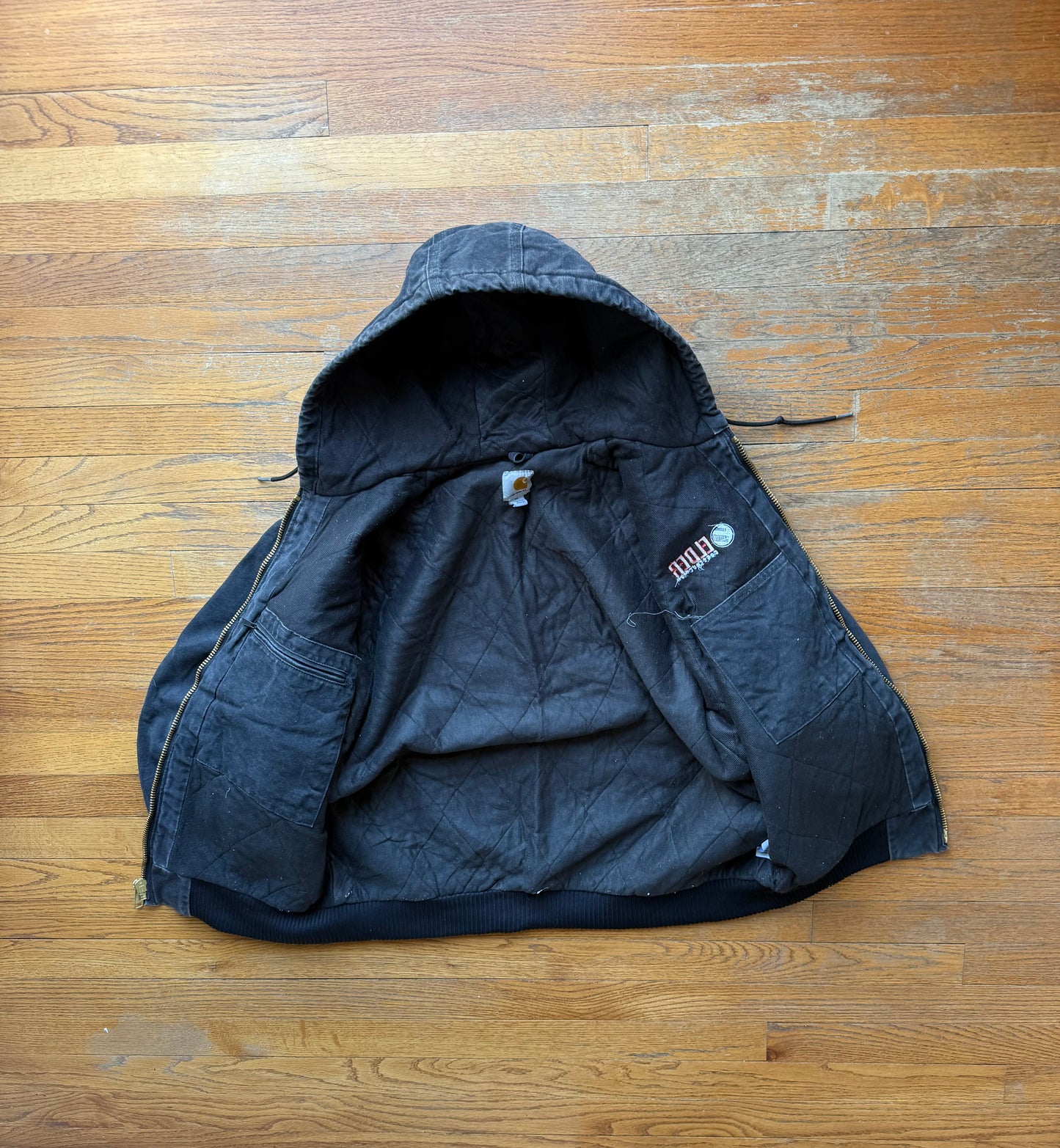 Faded Black Carhartt Active Jacket - Medium