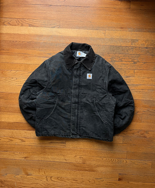 Faded Black Carhartt Arctic Jacket - Large