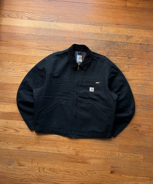 Faded Black Carhartt Detroit Jacket - XL