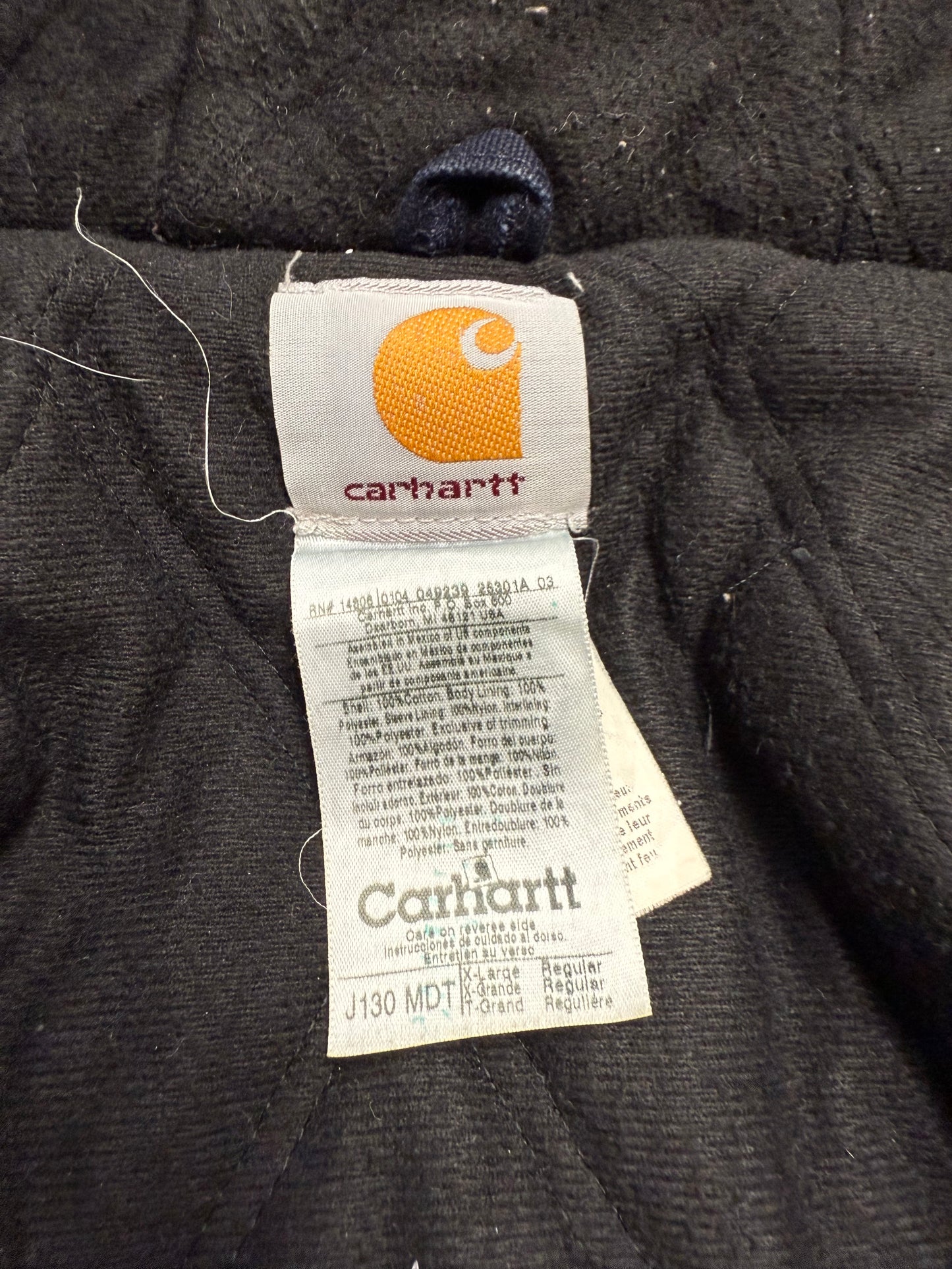 Faded Midnight Blue Carhartt Active Jacket - XL