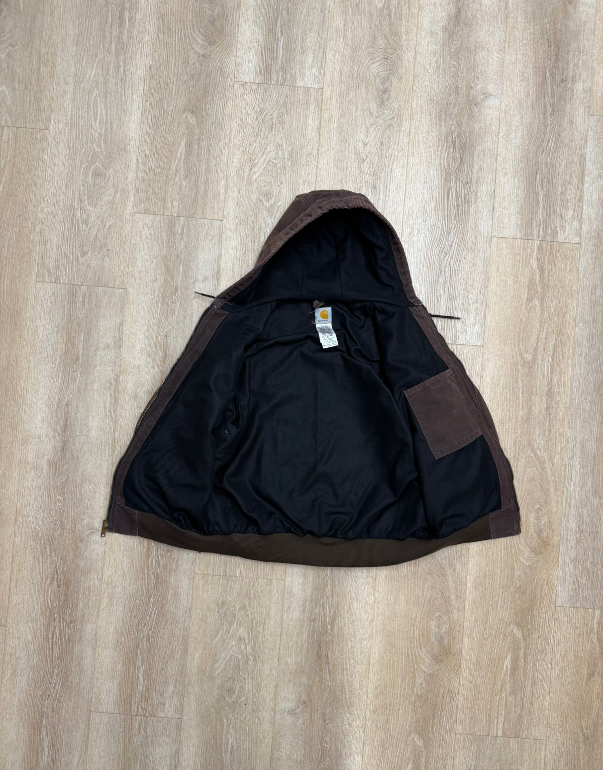 Faded Brown Carhartt Active Jacket - Boxy M-L