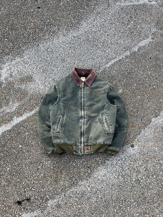 Faded Olive Green Carhartt Santa Fe Jacket - Fits S-M