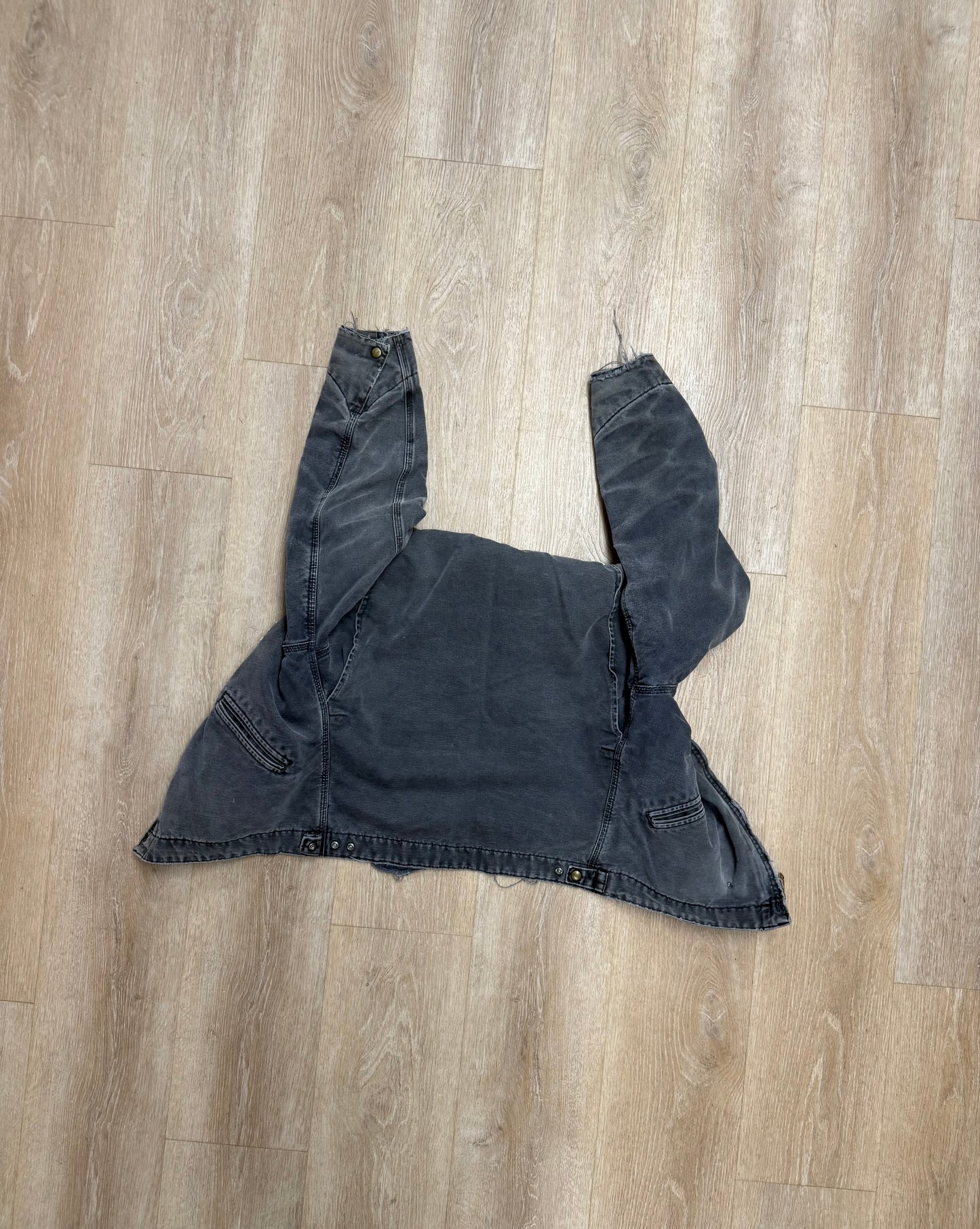 Faded Petrol Blue Carhartt Detroit Jacket - Medium