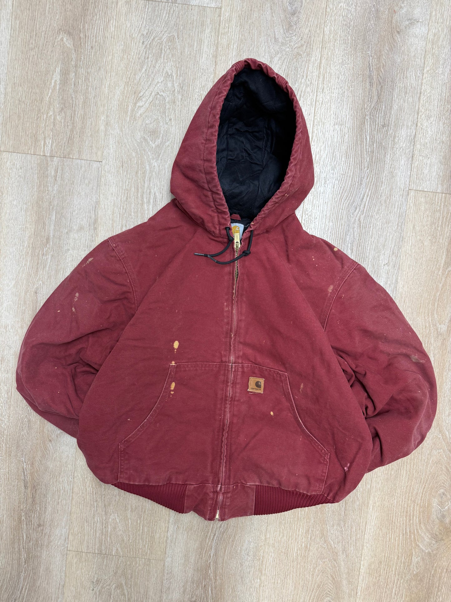 Faded Red Carhartt Active Jacket - Large