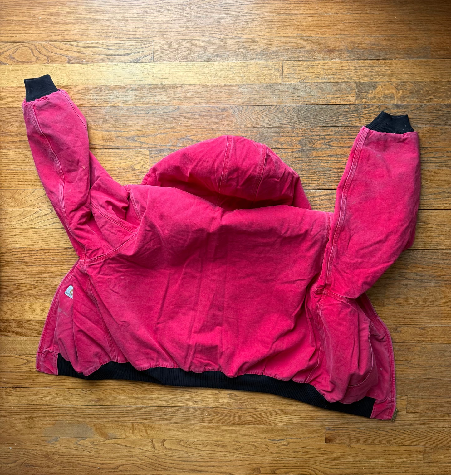 Faded Red Carhartt Active Jacket - 2XL