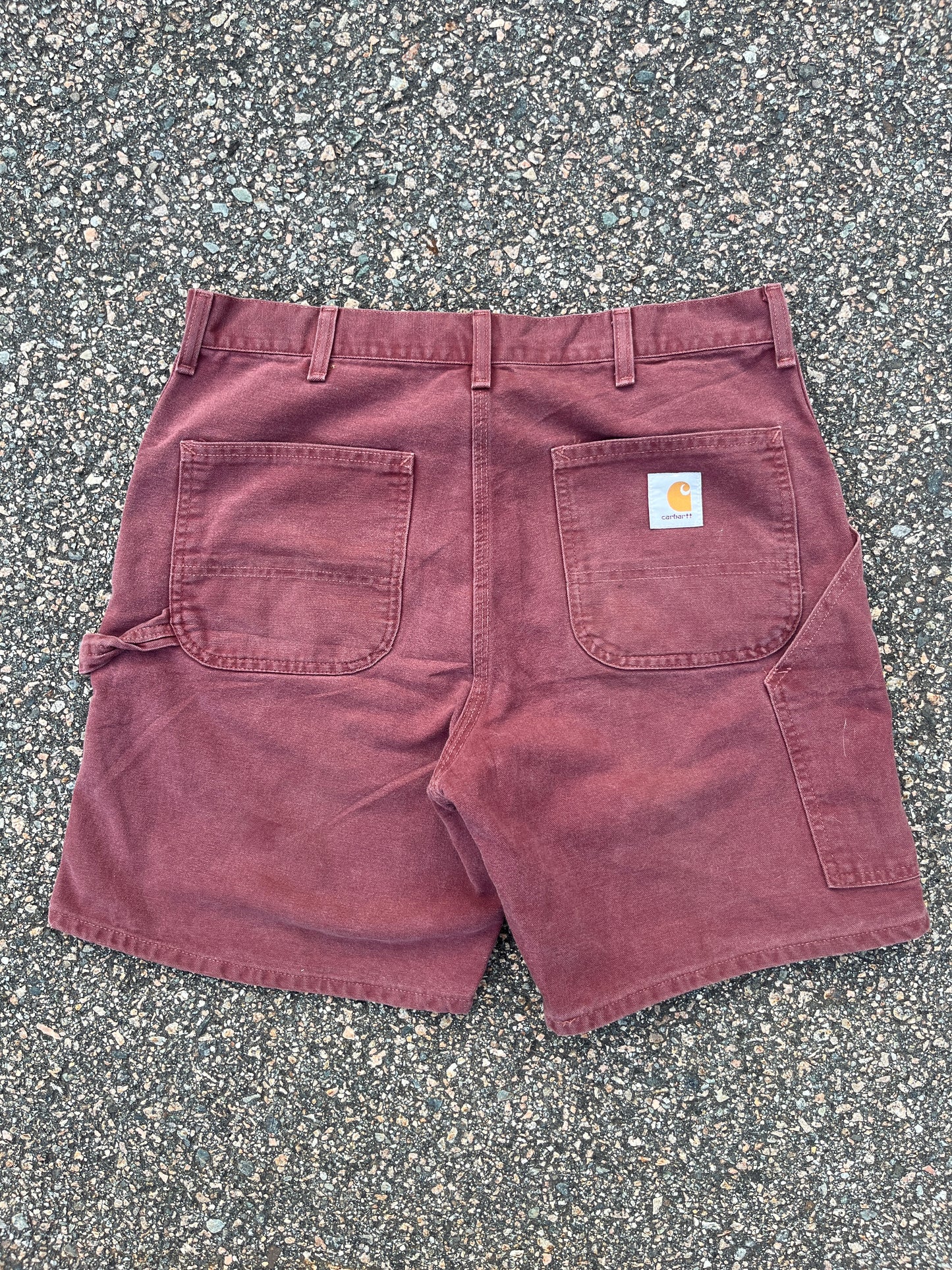 褪色 Damson Carhartt 木匠短裤 - 34