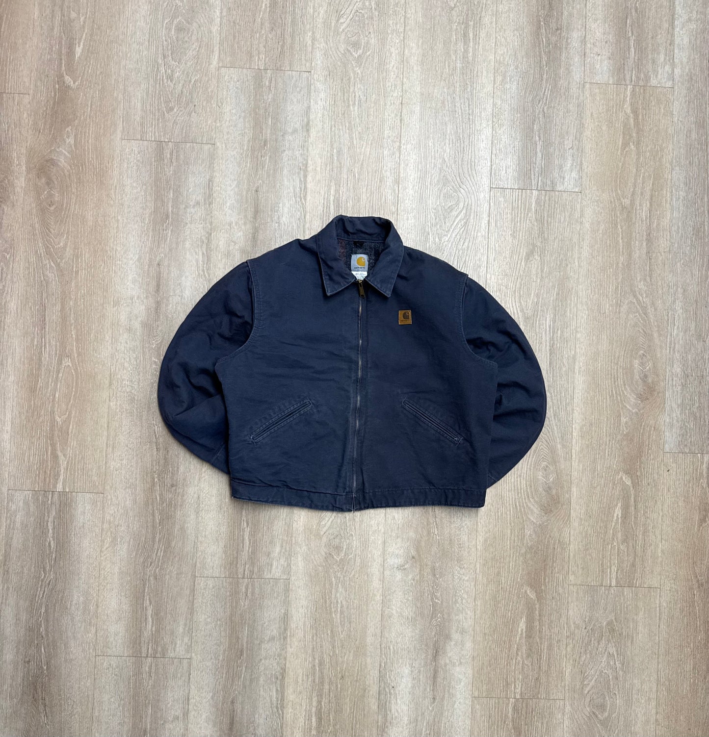 Faded Petrol Blue Carhartt Detroit Jacket - XL