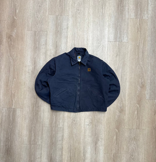Faded Petrol Blue Carhartt Detroit Jacket - XL